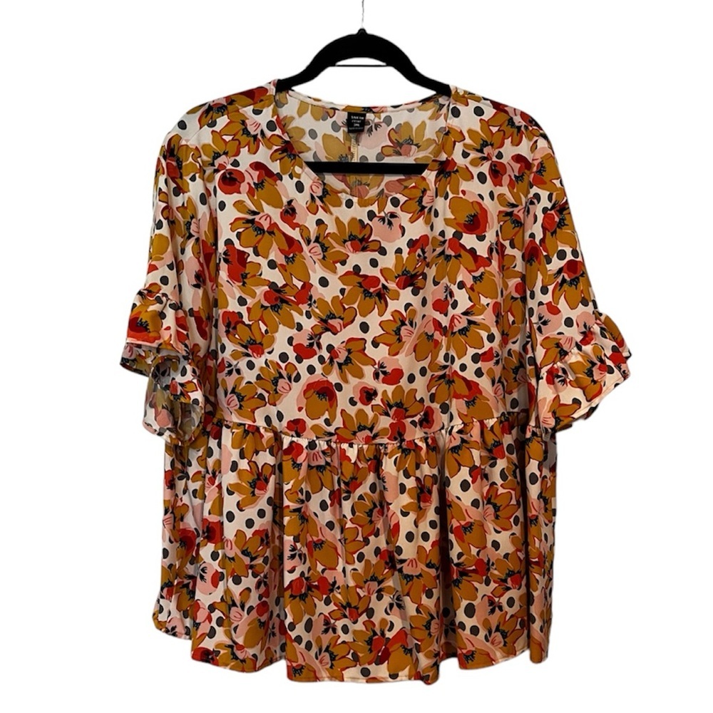 Floral Ruffle Blouse - Picture 4 of 7